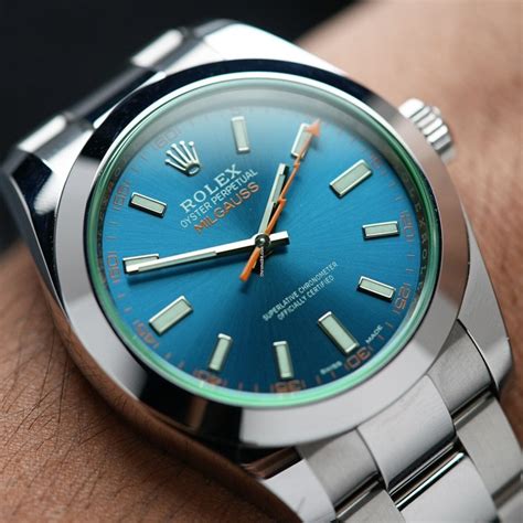 rolex milgauss stahl|rolex milgauss used for sale.